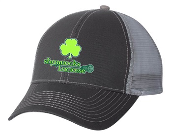 Dark Grey Shamrocks Logo Trucker Hat - Orders due Friday, March 24, 2023